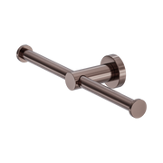 Nero Mecca Double Toilet Roll Holder, Brushed Bronze