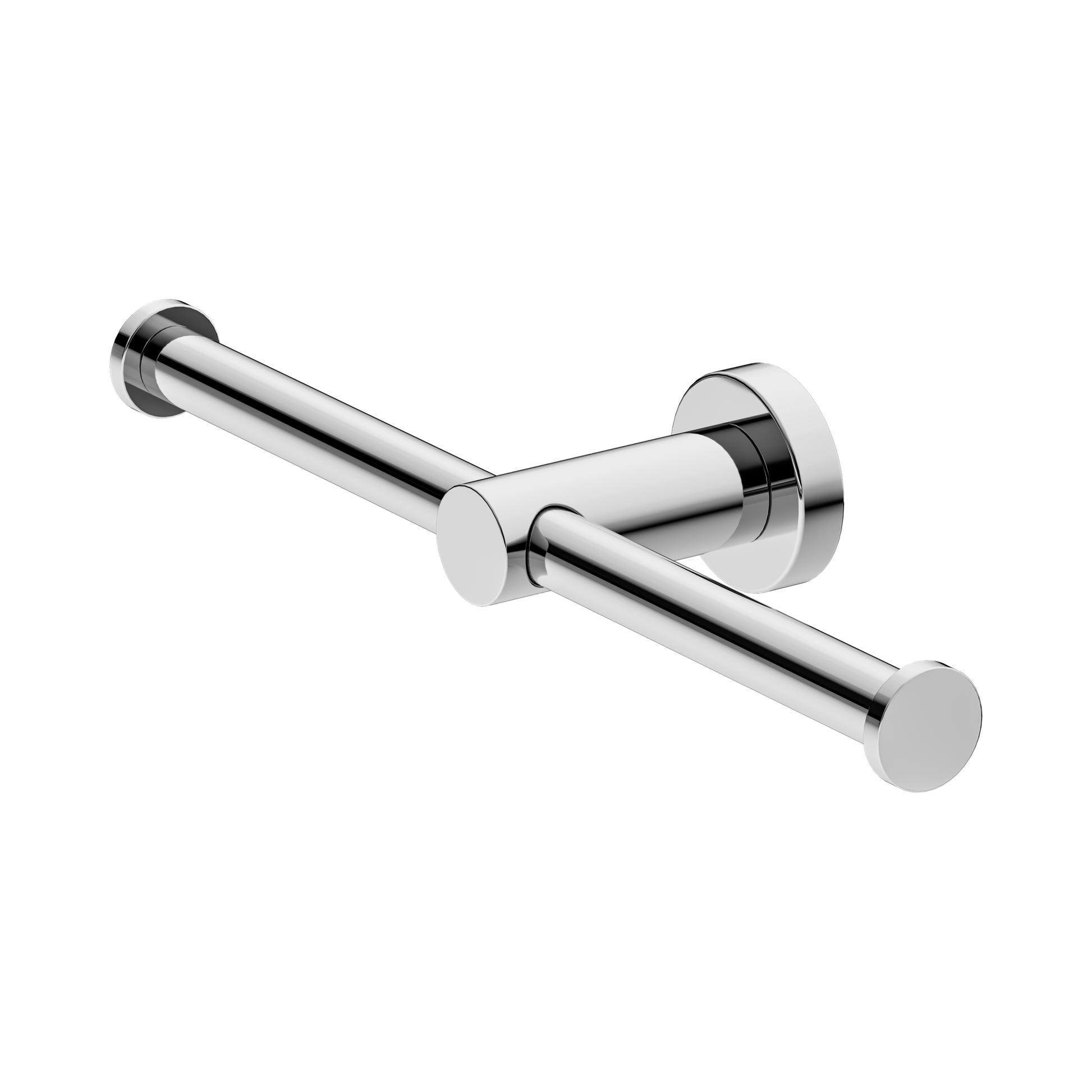 Nero Mecca Double Toilet Roll Holder, Chrome