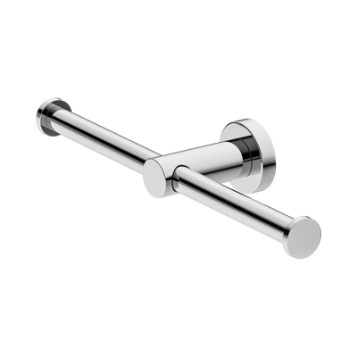 Nero Mecca Double Toilet Roll Holder, Chrome