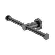 Nero Mecca Double Toilet Roll Holder, Gun Metal