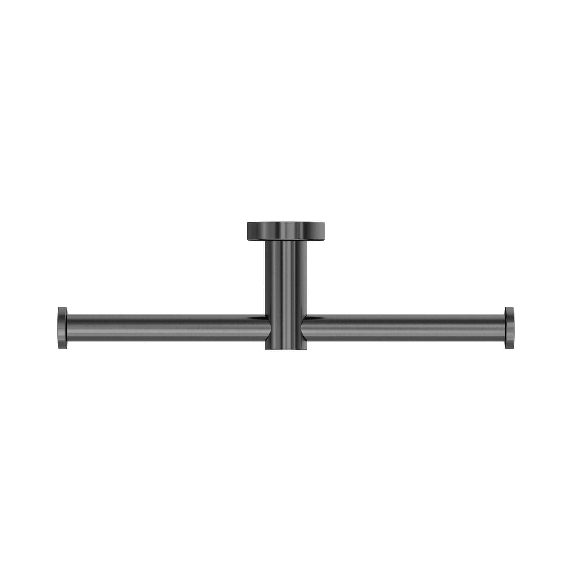 Nero Mecca Double Toilet Roll Holder, Gun Metal
