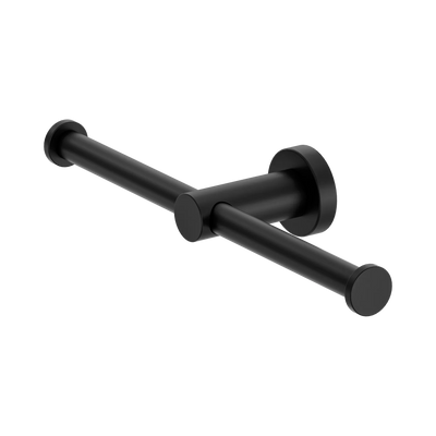 Nero Mecca Double Toilet Roll Holder, Matte Black