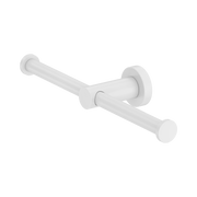 Nero Mecca Double Toilet Roll Holder, Matte White