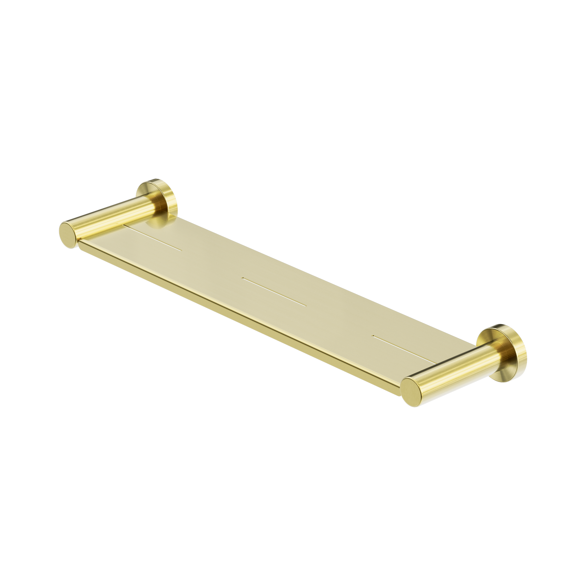 Nero Mecca Metal Shower Shelf, Brushed Gold