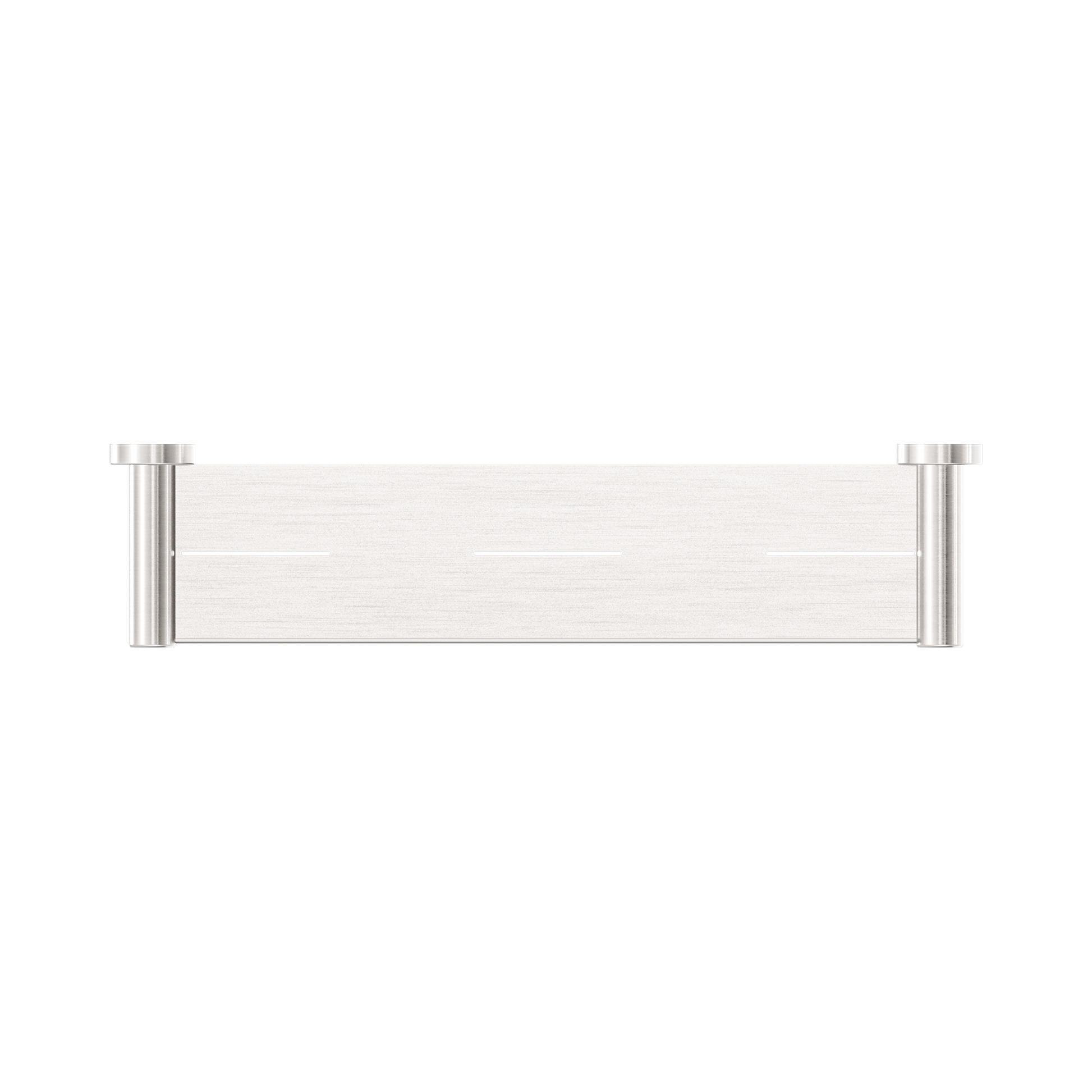 Nero Mecca Metal Shower Shelf, Brushed Nickel
