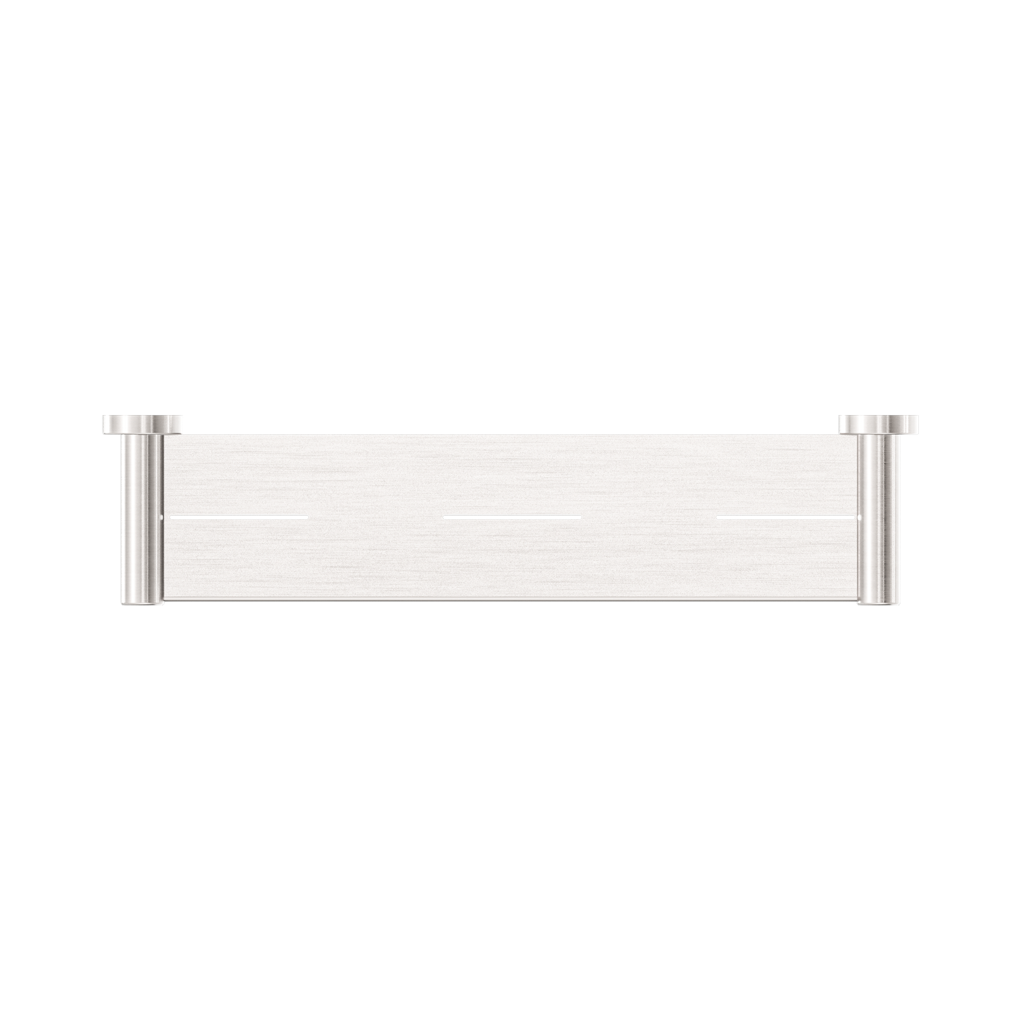 Nero Mecca Metal Shower Shelf, Brushed Nickel