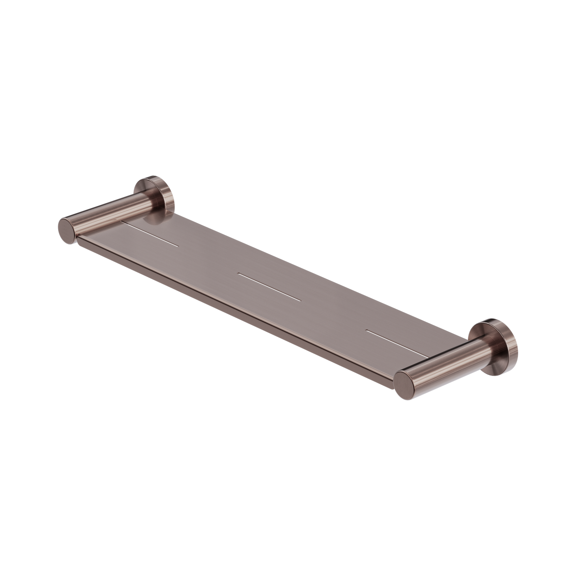 Nero Mecca Metal Shower Shelf, Brushed Bronze