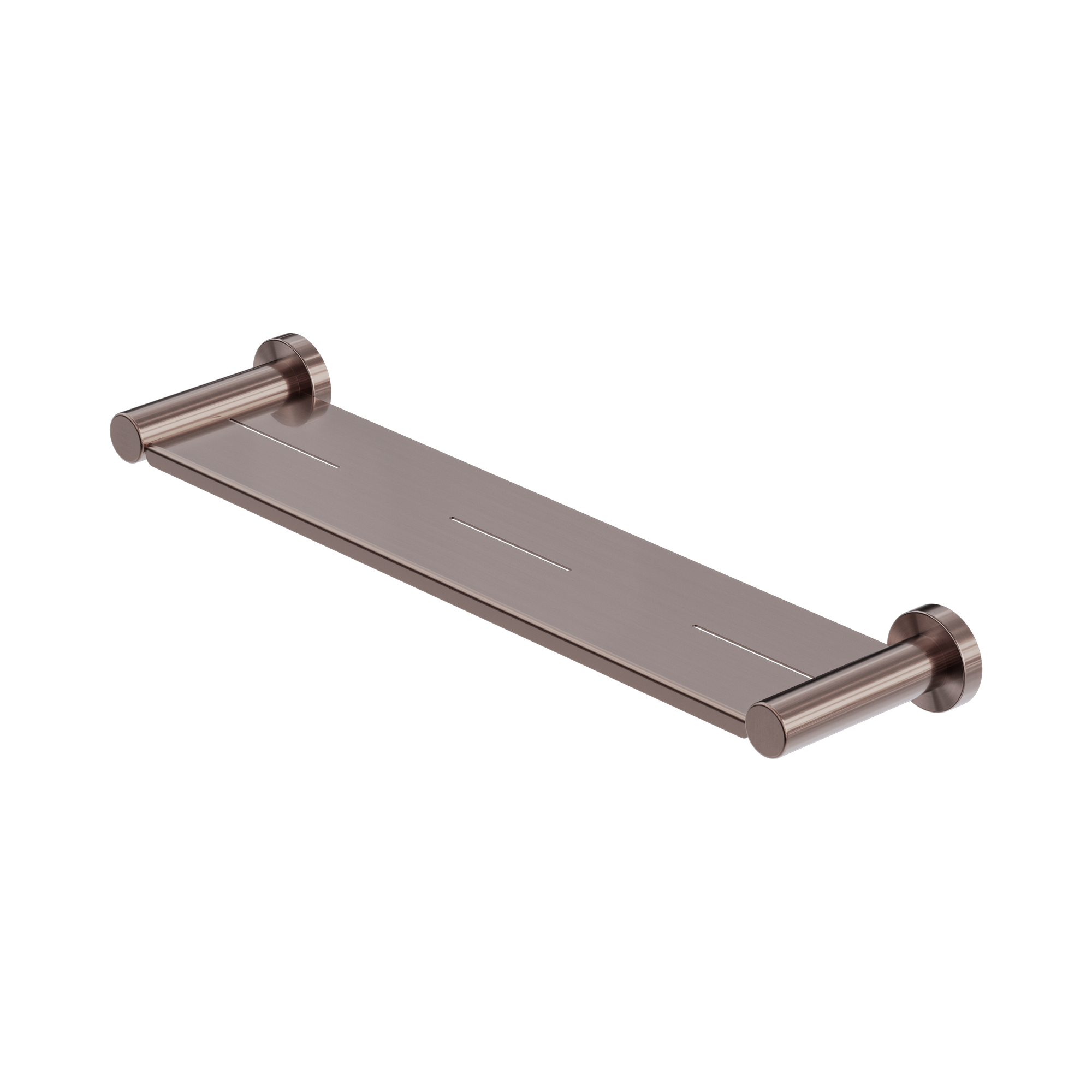 Nero Mecca Metal Shower Shelf, Brushed Bronze