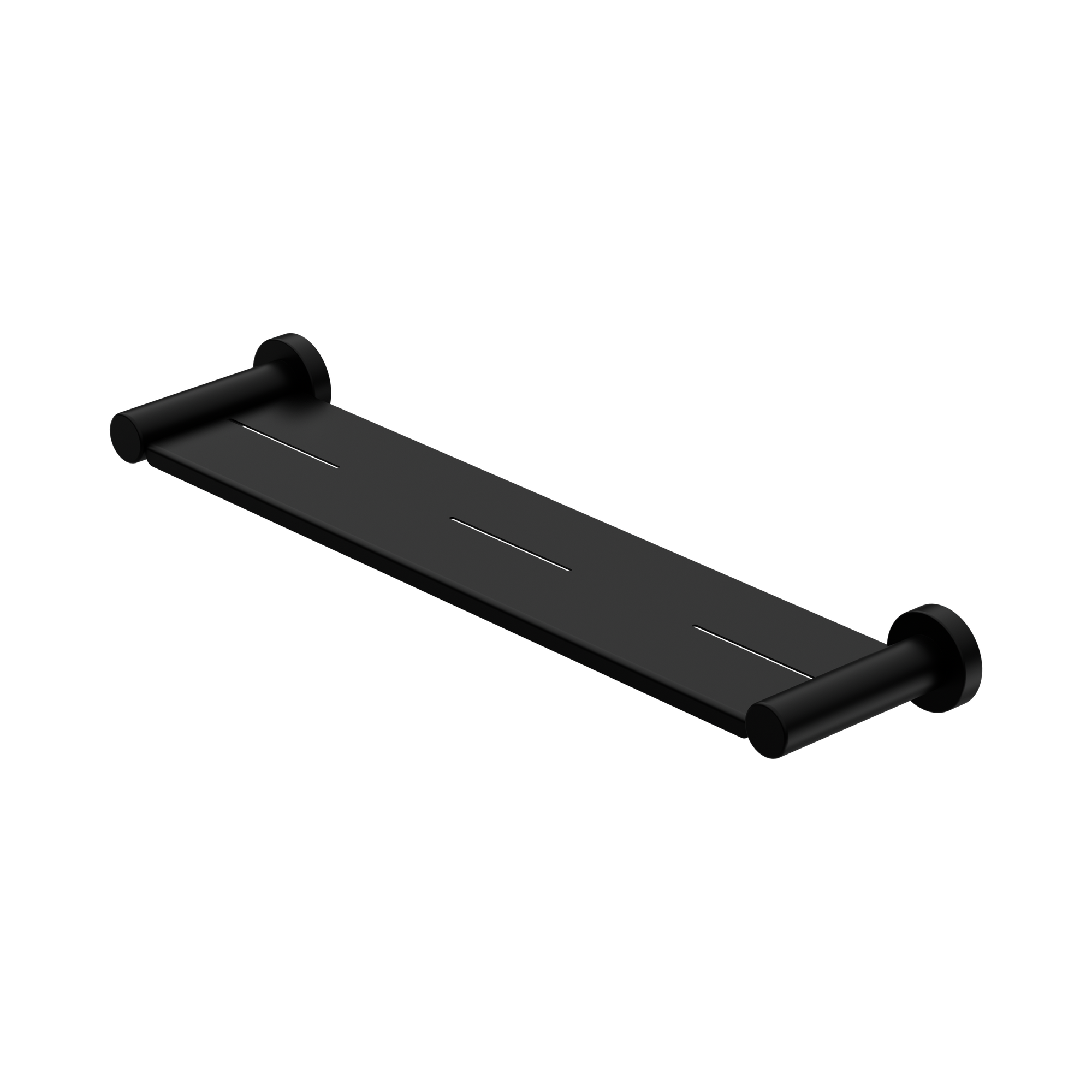 Nero Mecca Metal Shower Shelf, Matte Black