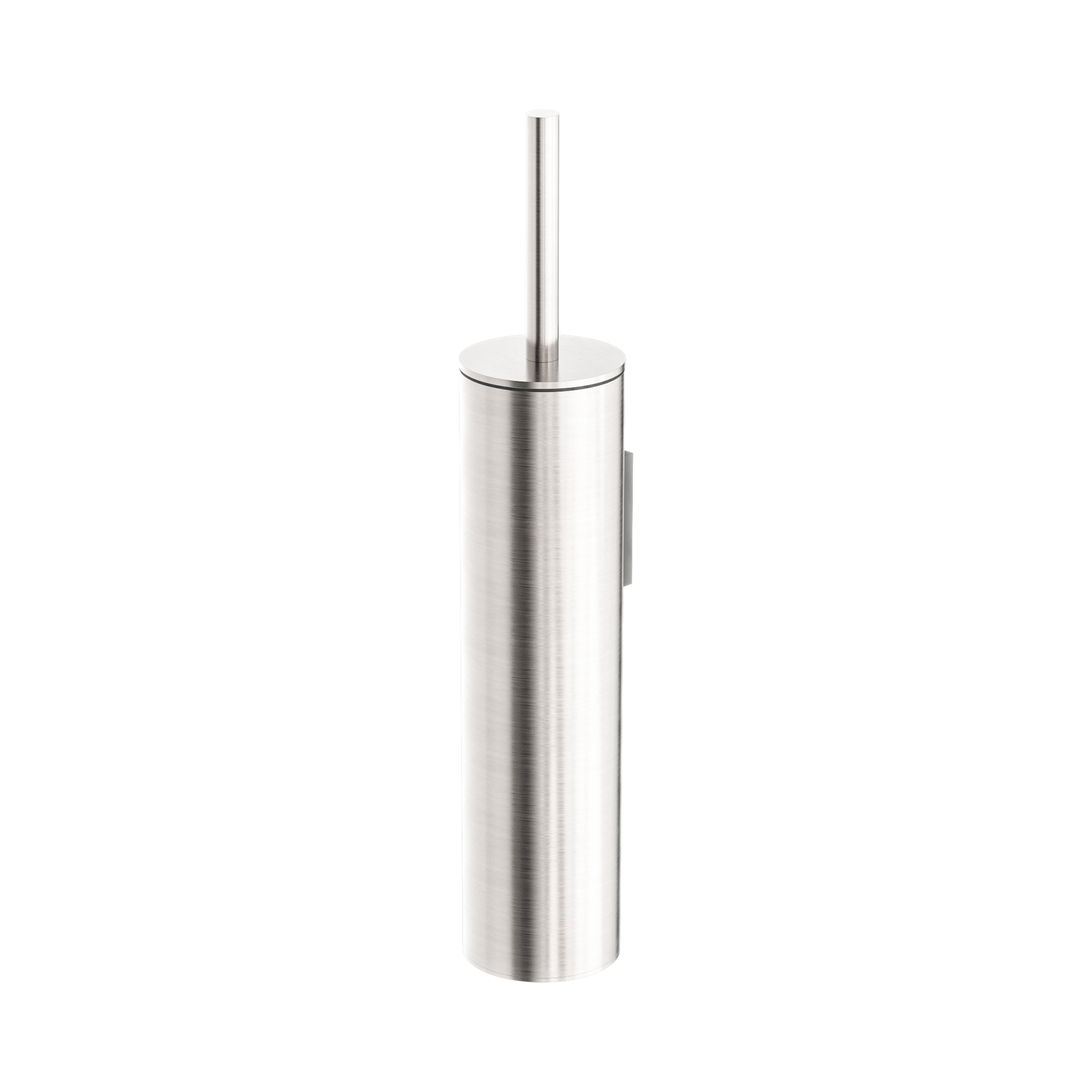 Nero Mecca Toilet Brush Holder, Brushed Nickel