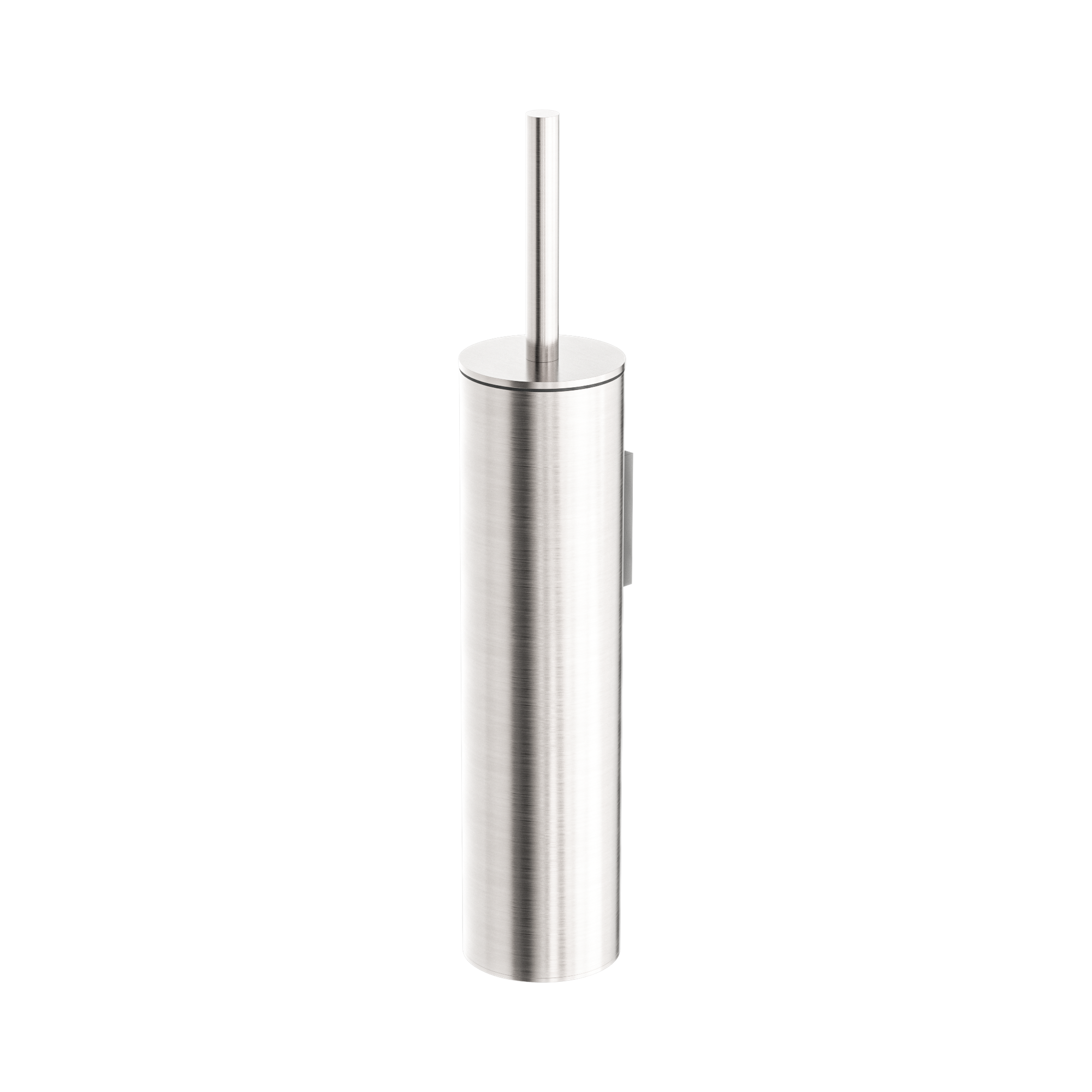 Nero Mecca Toilet Brush Holder, Brushed Nickel