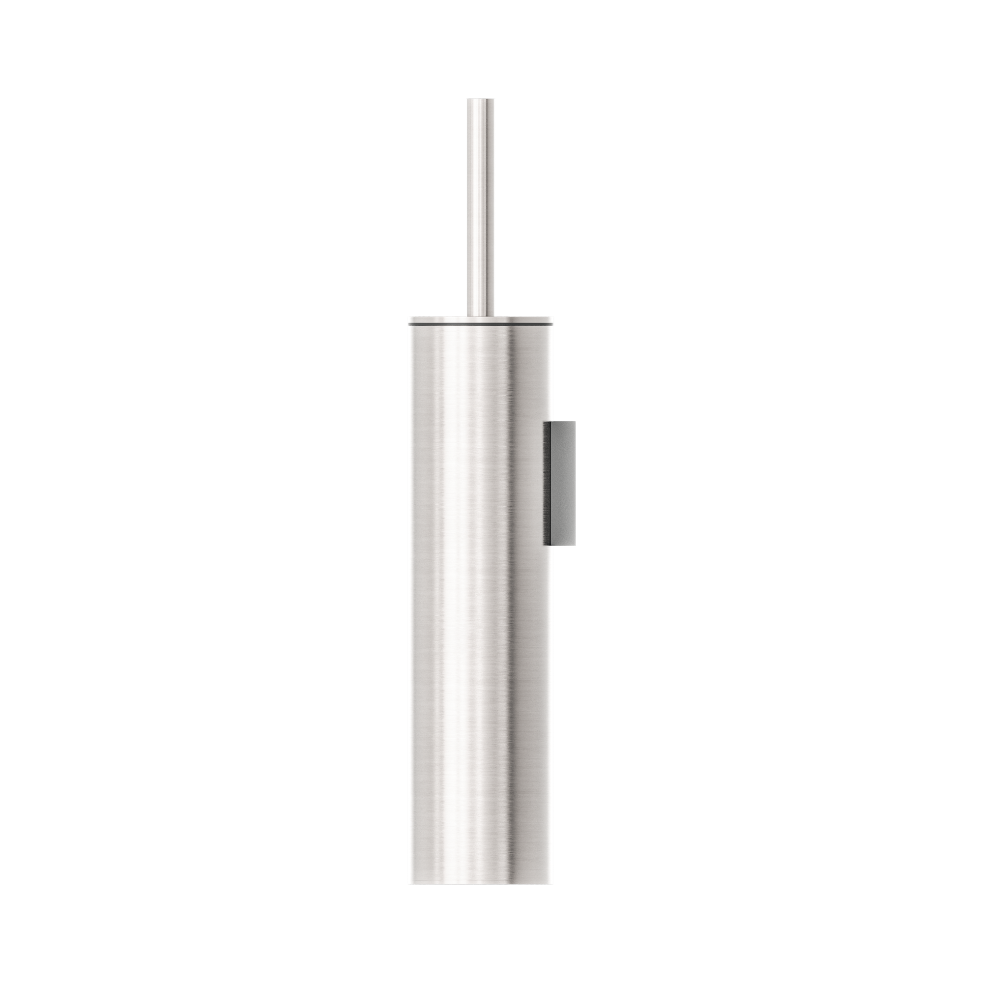 Nero Mecca Toilet Brush Holder, Brushed Nickel
