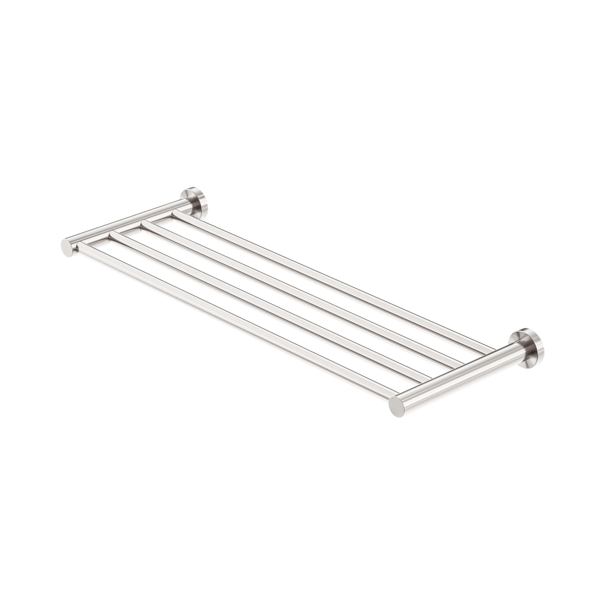Nero Mecca Towel Rack, Brushed Nickel