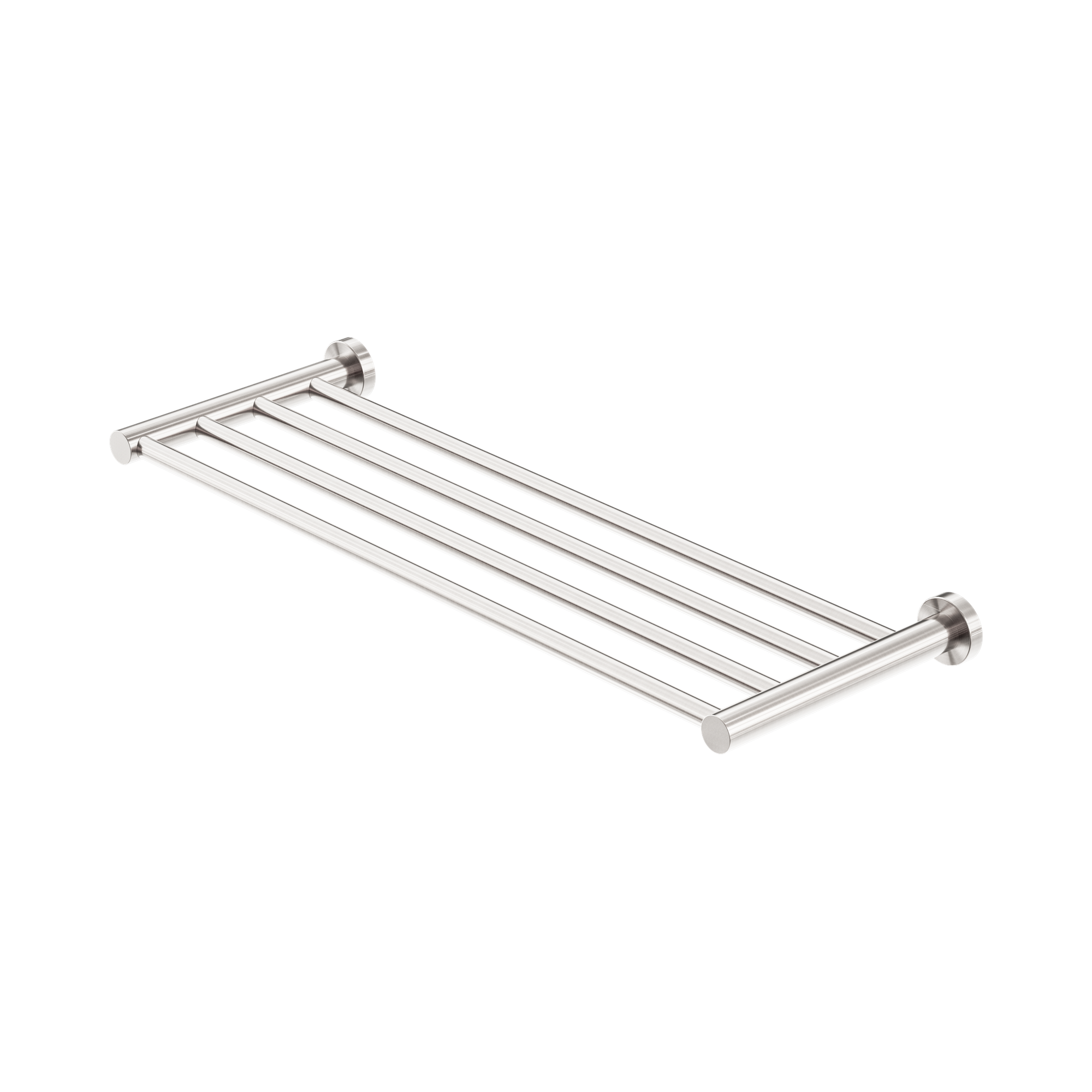 Nero Mecca Towel Rack, Brushed Nickel