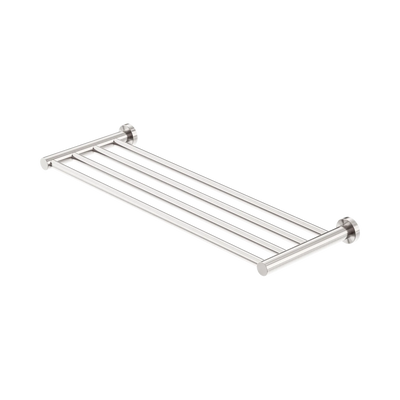 Nero Mecca Towel Rack, Brushed Nickel