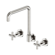 Nero X Plus Wall Kitchen Set Swivel Spout, Brushed Nickel