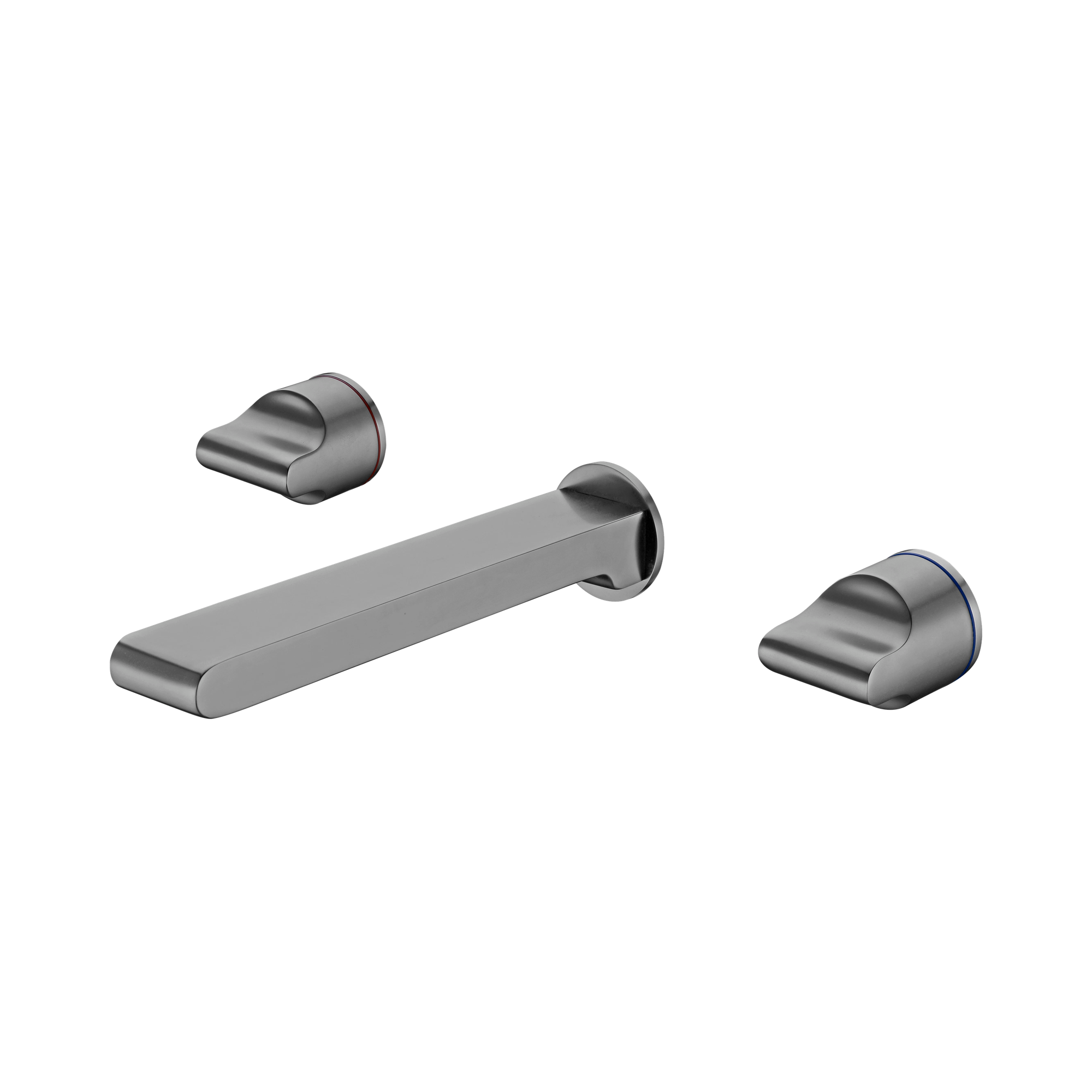 Nero Pearl Wall Basin Set, Gun Metal