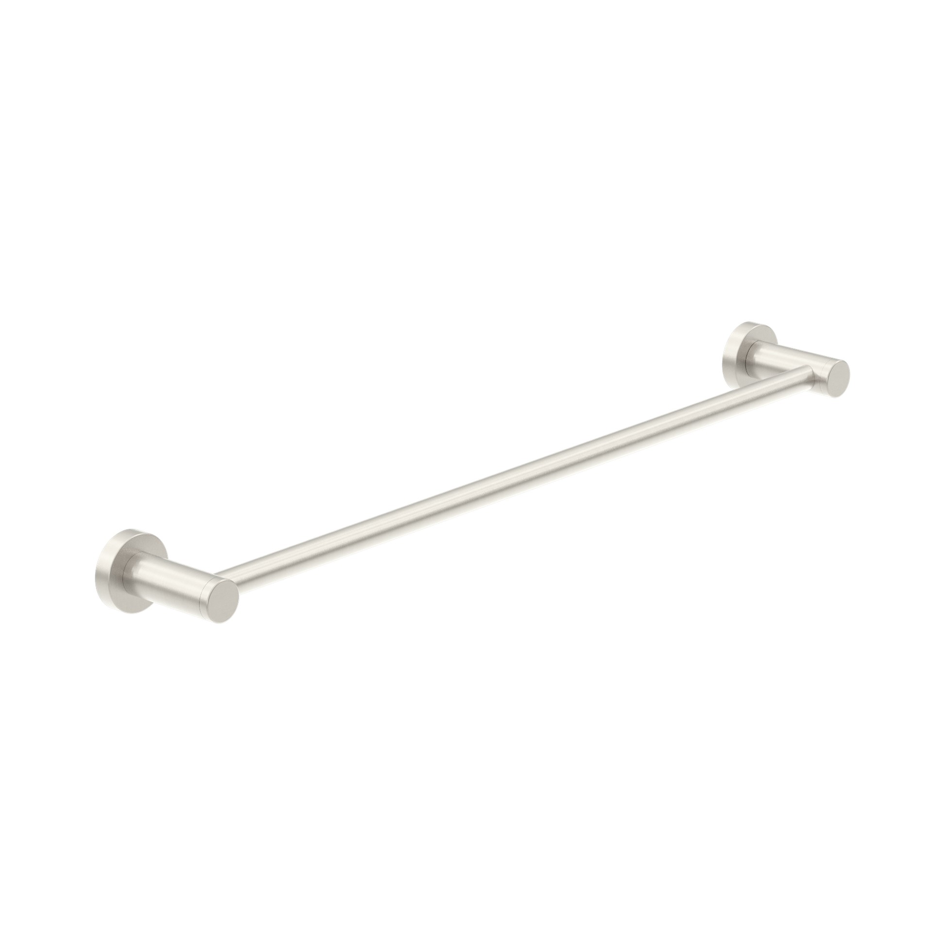 Nero Dolce II Single Towel Rail 600mm, Brushed Nickel