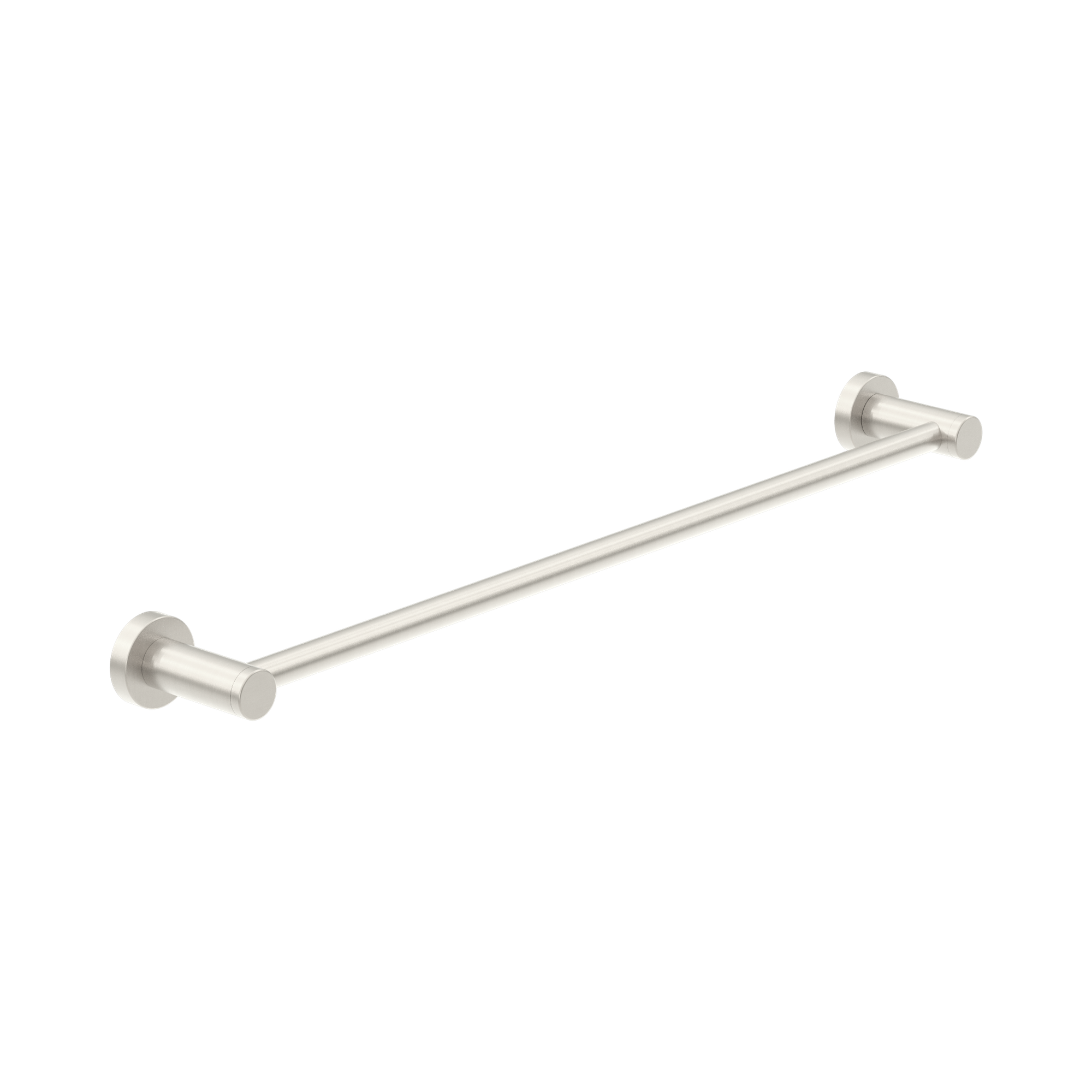 Nero Dolce II Single Towel Rail 600mm, Brushed Nickel
