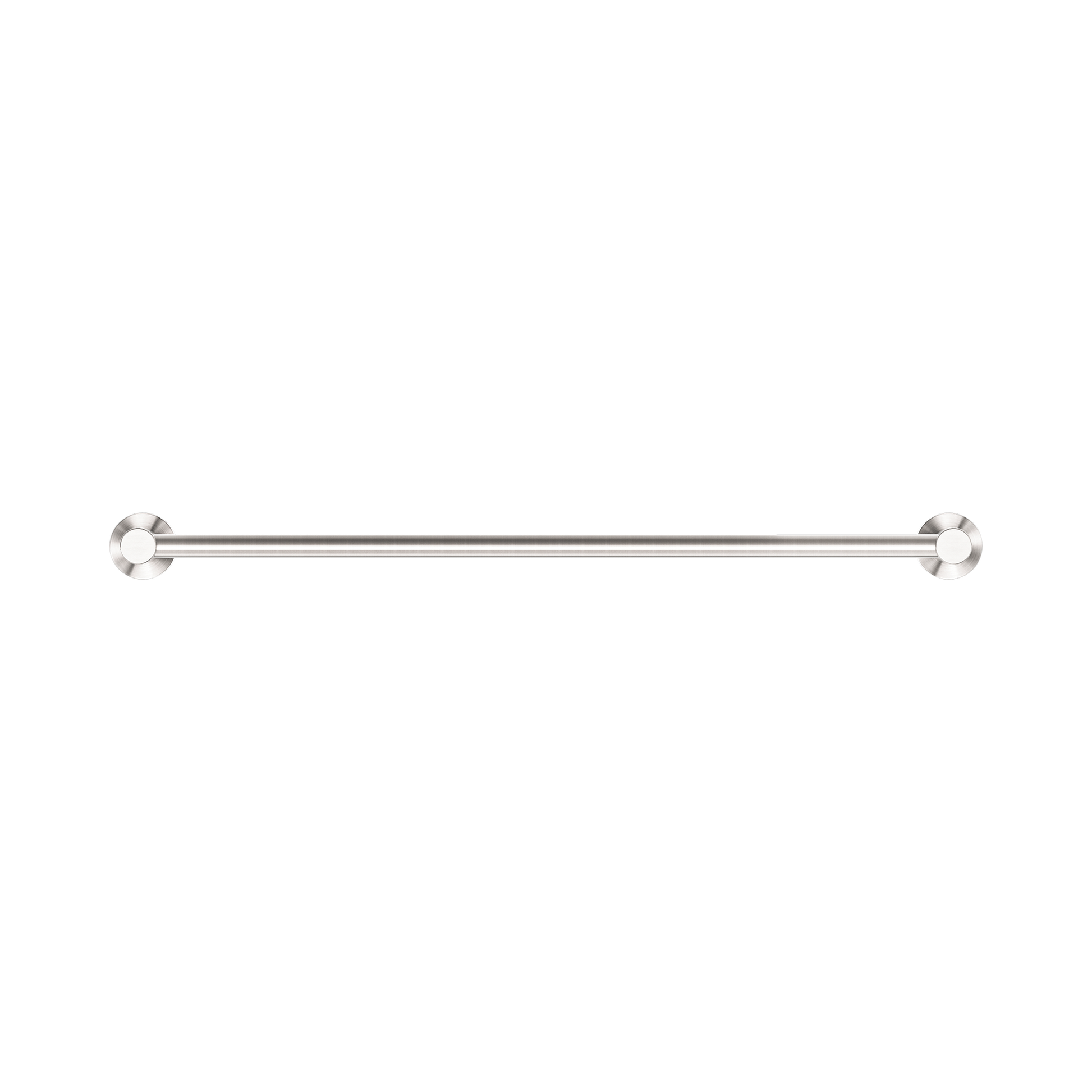Nero Dolce II Single Towel Rail 600mm, Brushed Nickel