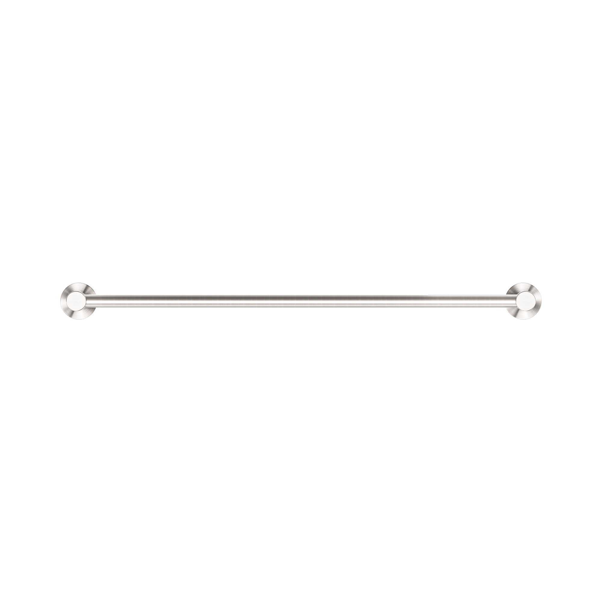 Nero Dolce II Single Towel Rail 600mm, Brushed Nickel