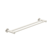 Nero Dolce II Double Towel Rail 600mm, Brushed Nickel