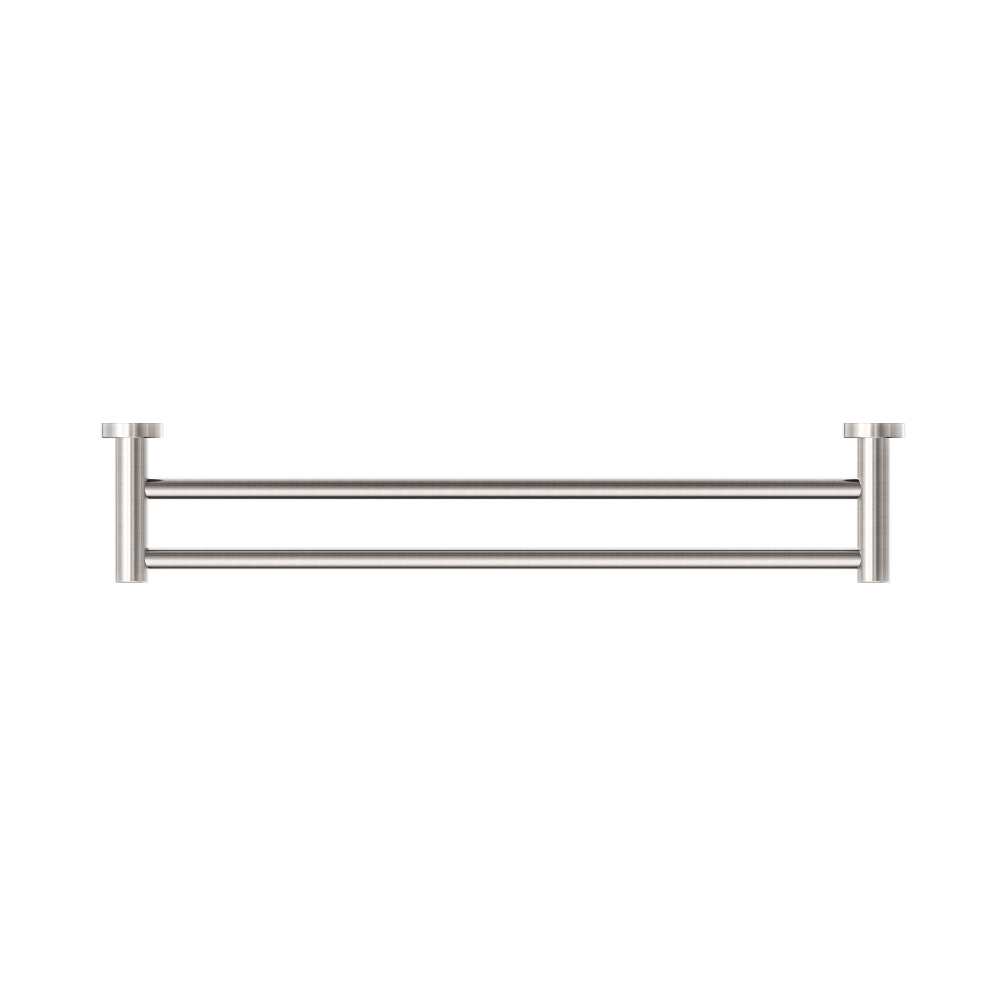 Nero Dolce II Double Towel Rail 600mm, Brushed Nickel