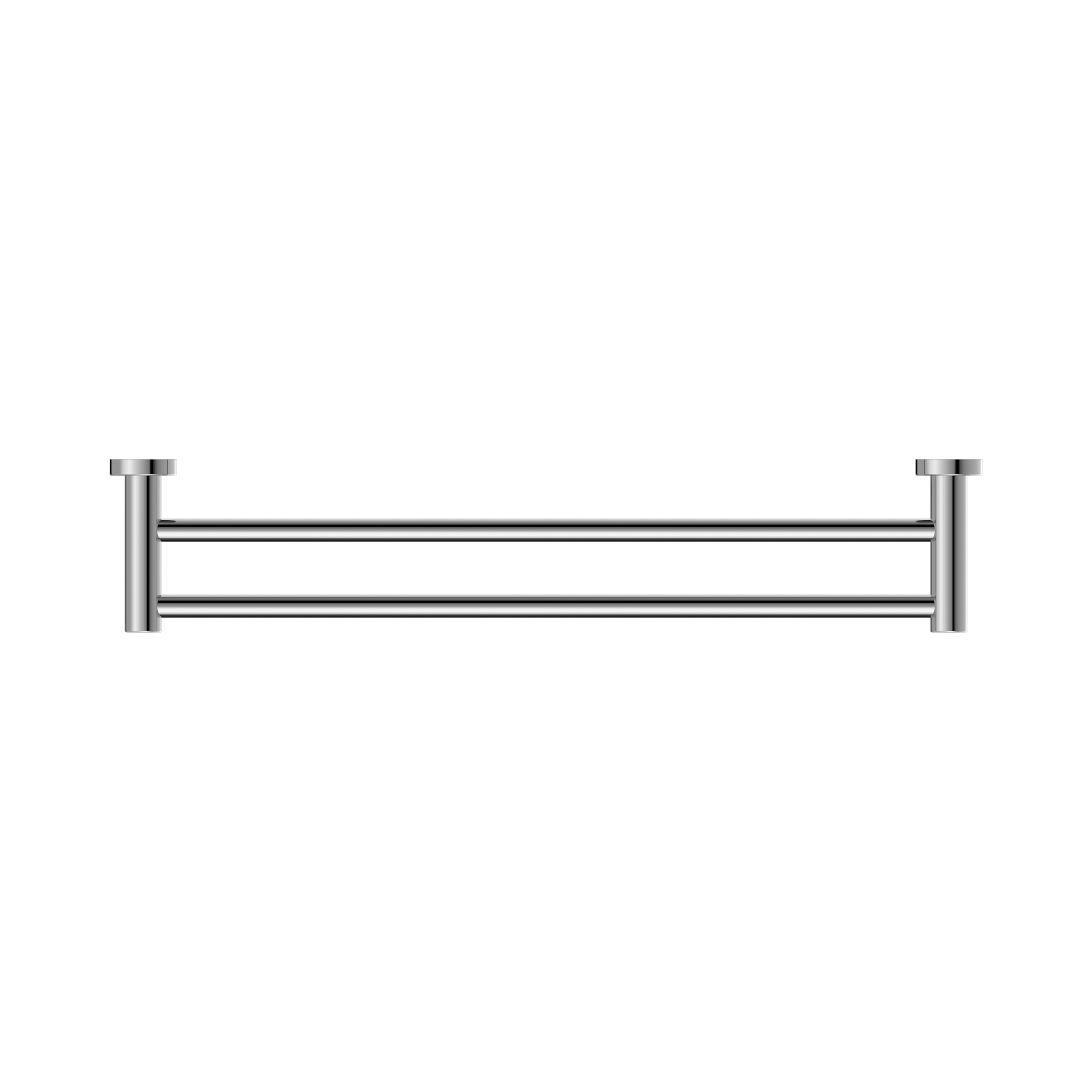 Nero Dolce II Double Towel Rail 600mm, Chrome
