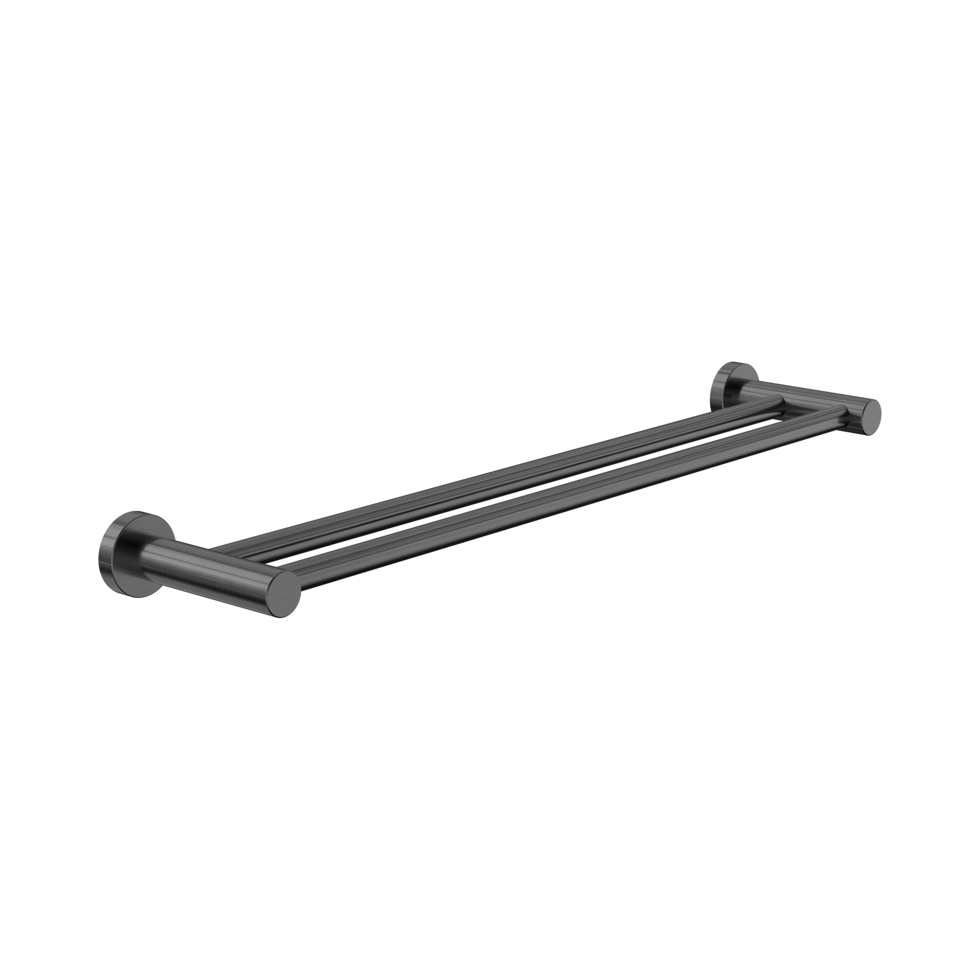 Nero Dolce II Double Towel Rail 600mm, Gun Metal