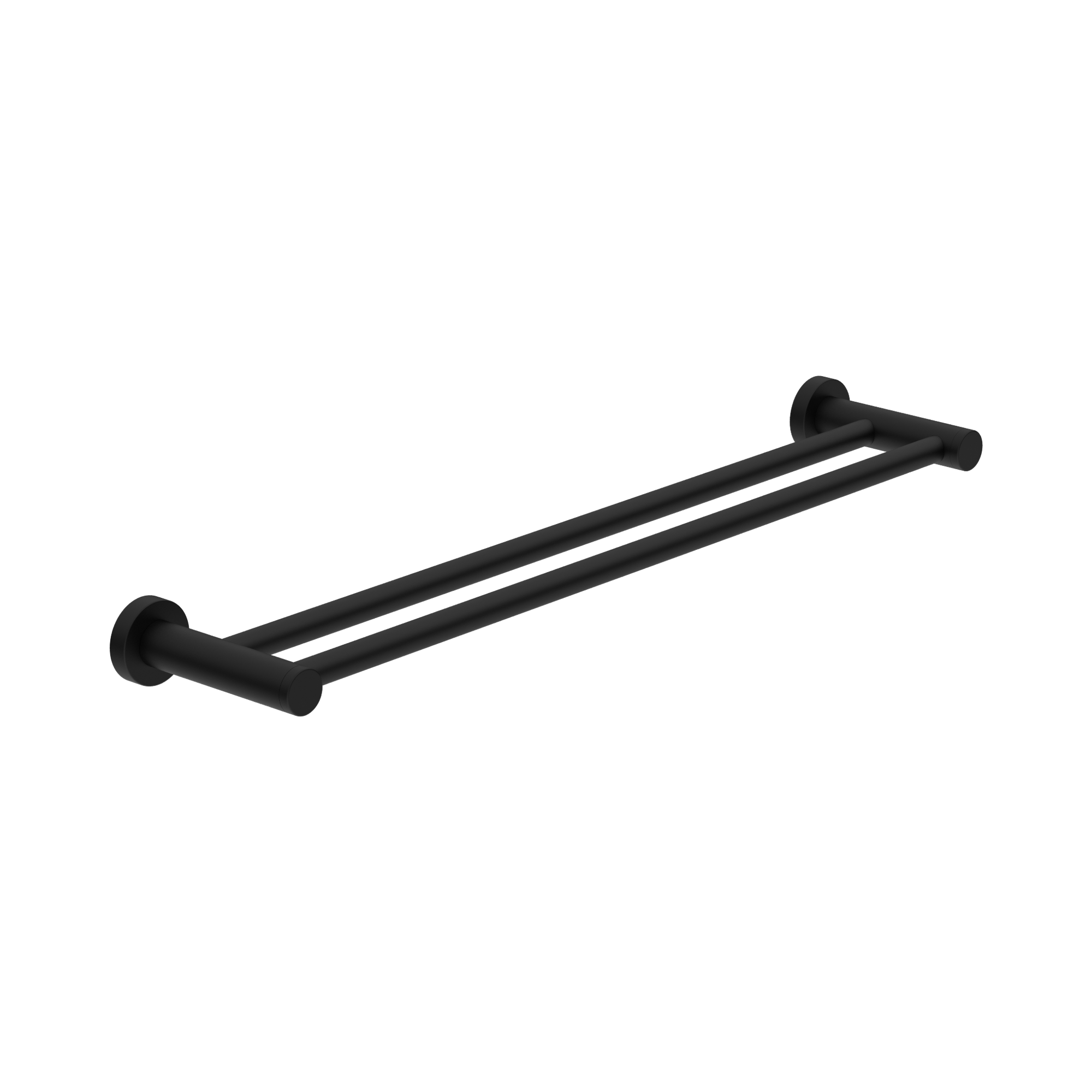 Nero Dolce II Double Towel Rail 600mm, Matte Black
