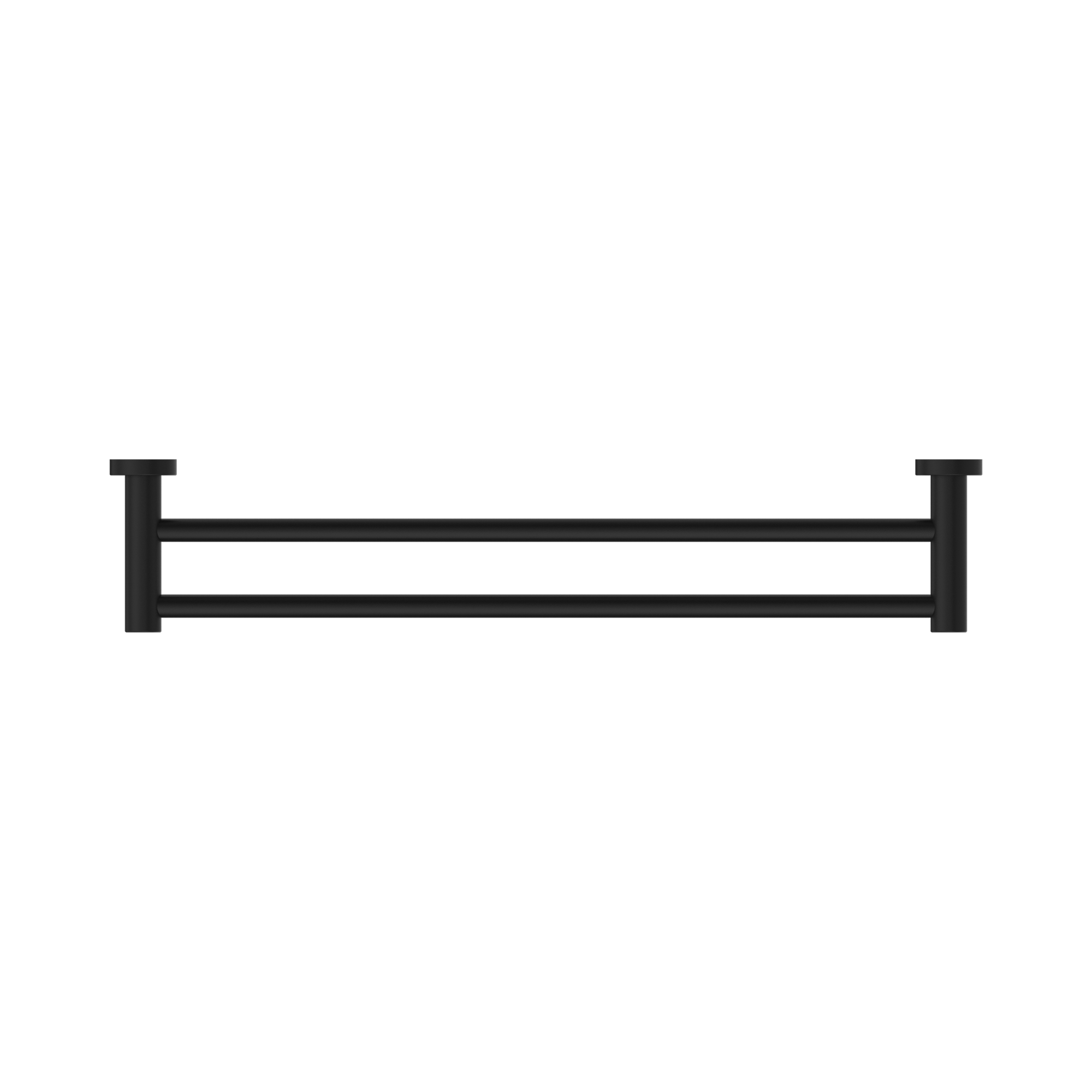 Nero Dolce II Double Towel Rail 600mm, Matte Black