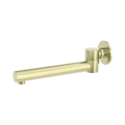 Nero Dolce Wall Mounted Swivel Bath Spout Only, Brushed Gold