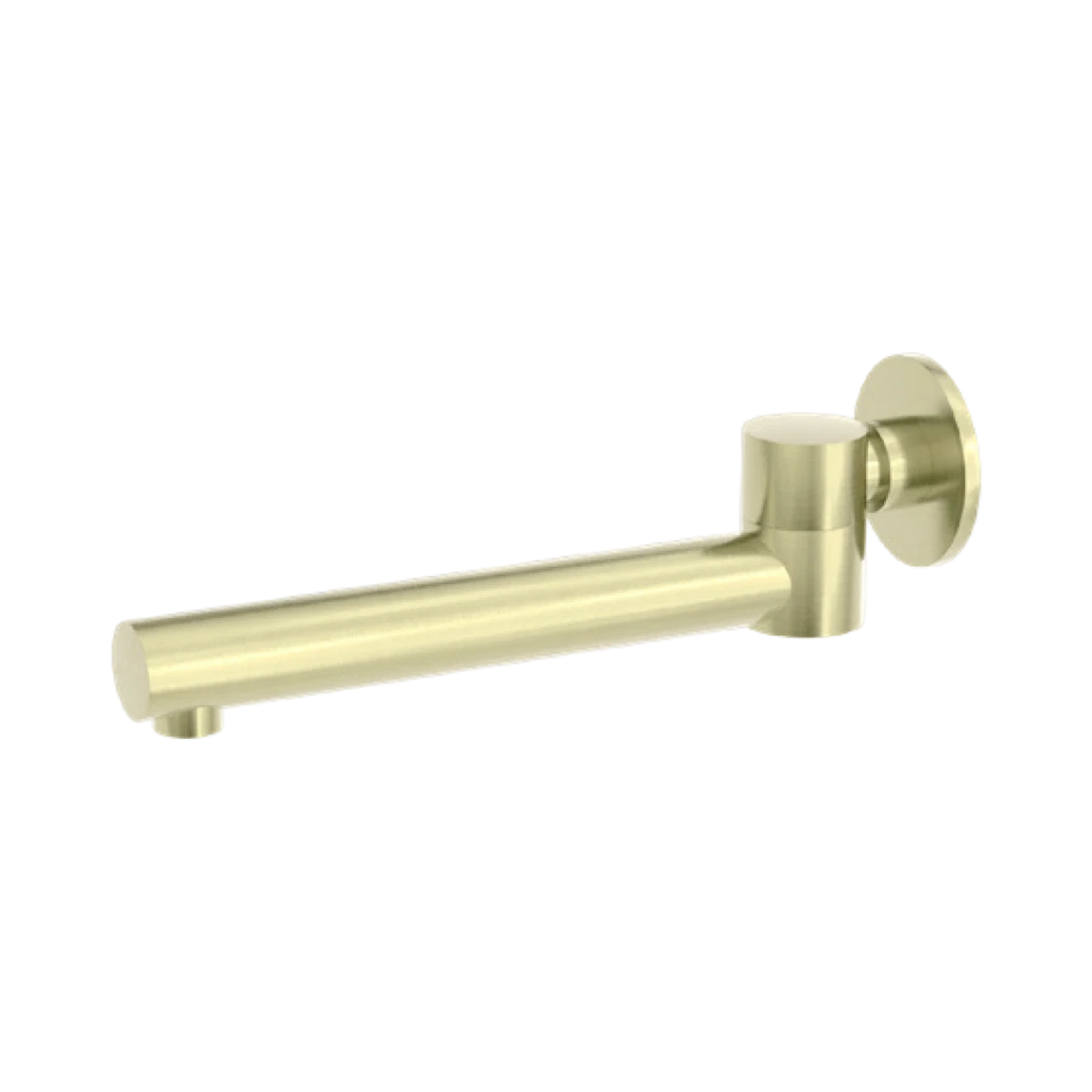 Nero Dolce Wall Mounted Swivel Bath Spout Only, Brushed Gold
