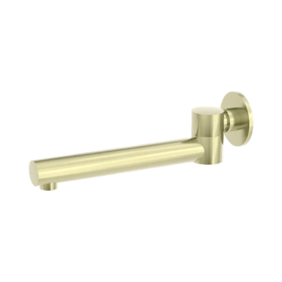 Nero Dolce Wall Mounted Swivel Bath Spout Only, Brushed Gold