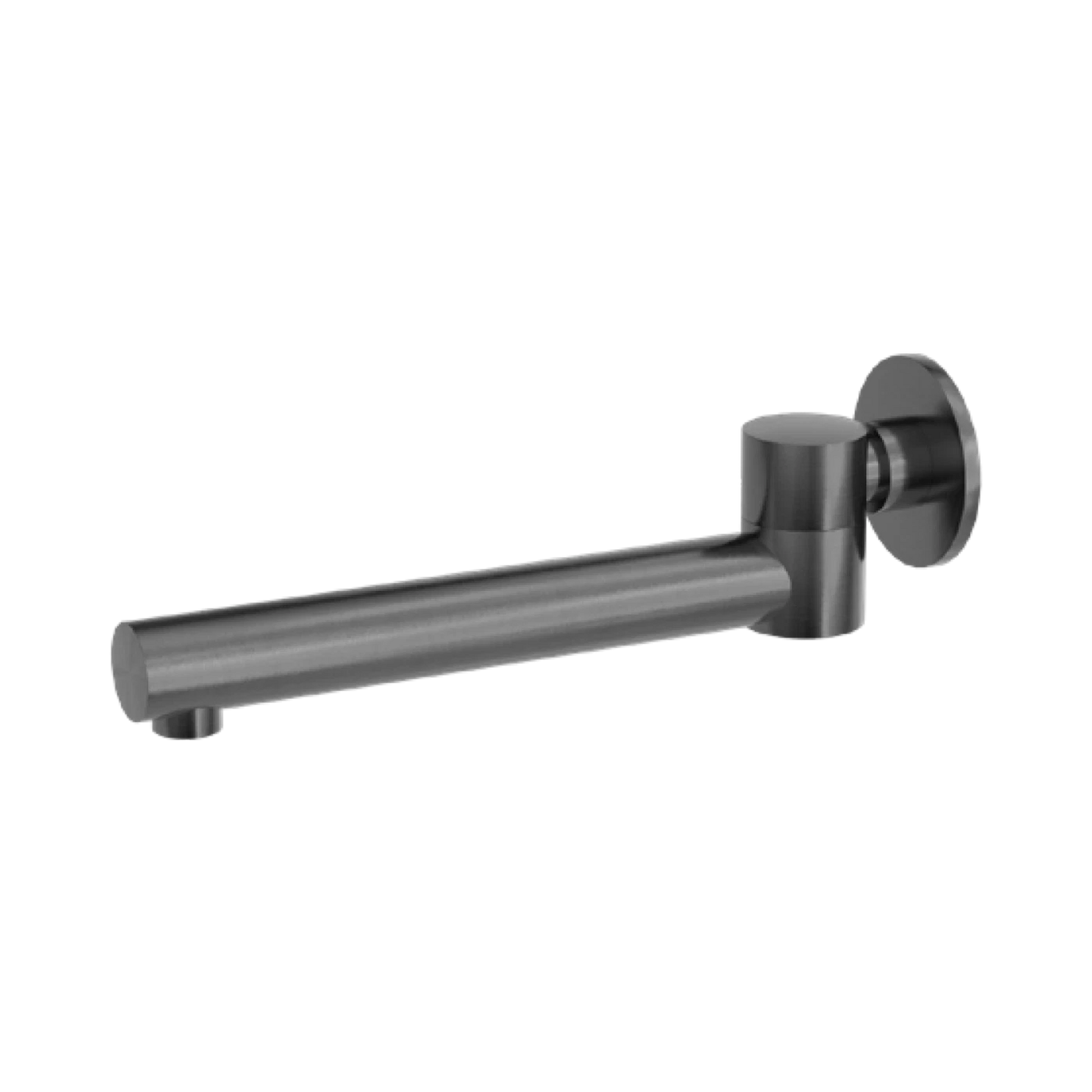 Nero Dolce Wall Mounted Swivel Bath Spout Only, Gun Metal