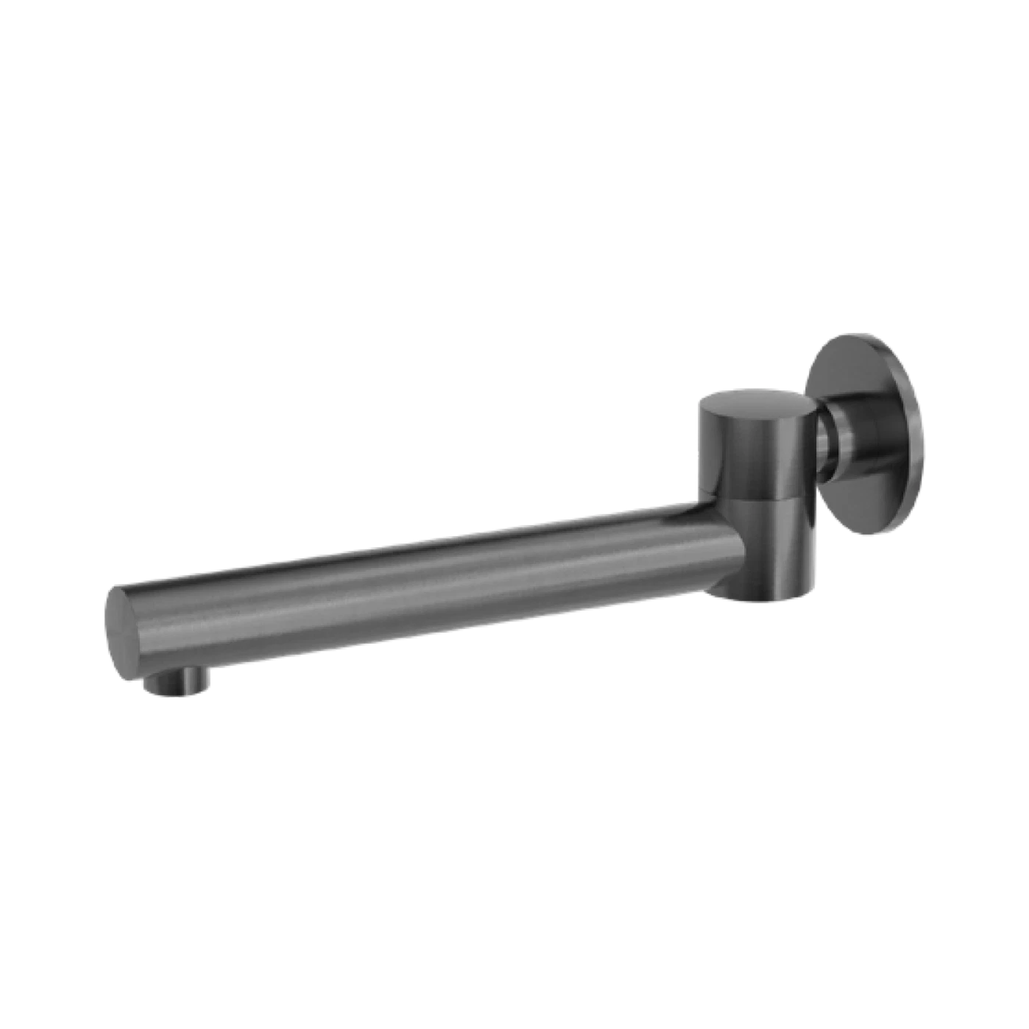 Nero Dolce Wall Mounted Swivel Bath Spout Only, Gun Metal