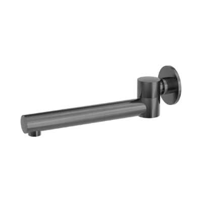 Nero Dolce Wall Mounted Swivel Bath Spout Only, Gun Metal