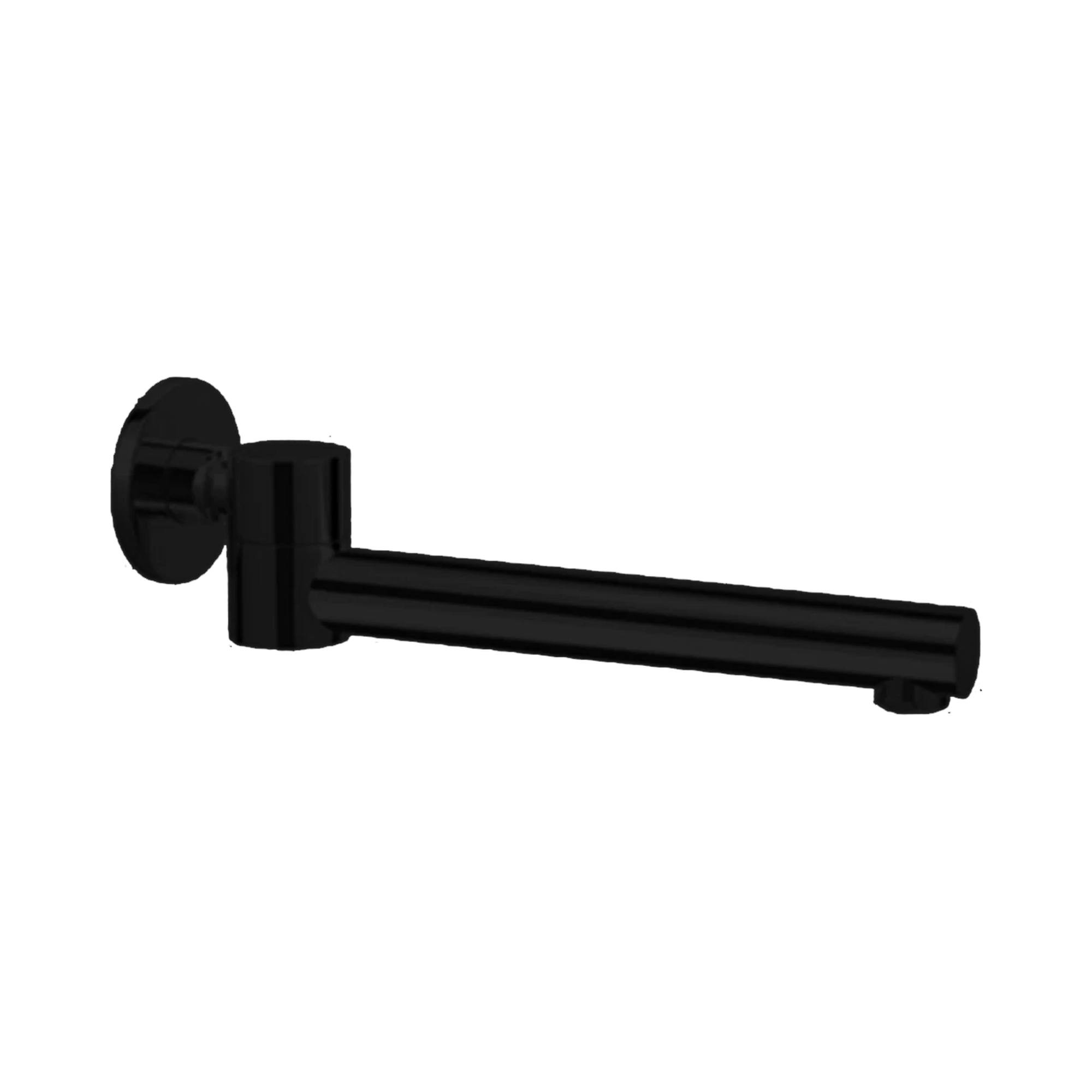 Nero Dolce Wall Mounted Swivel Bath Spout Only, Matte Black