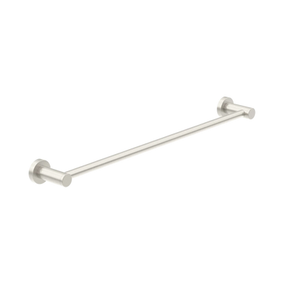 Nero Dolce II Single Towel Rail 800mm, Brushed Nickel
