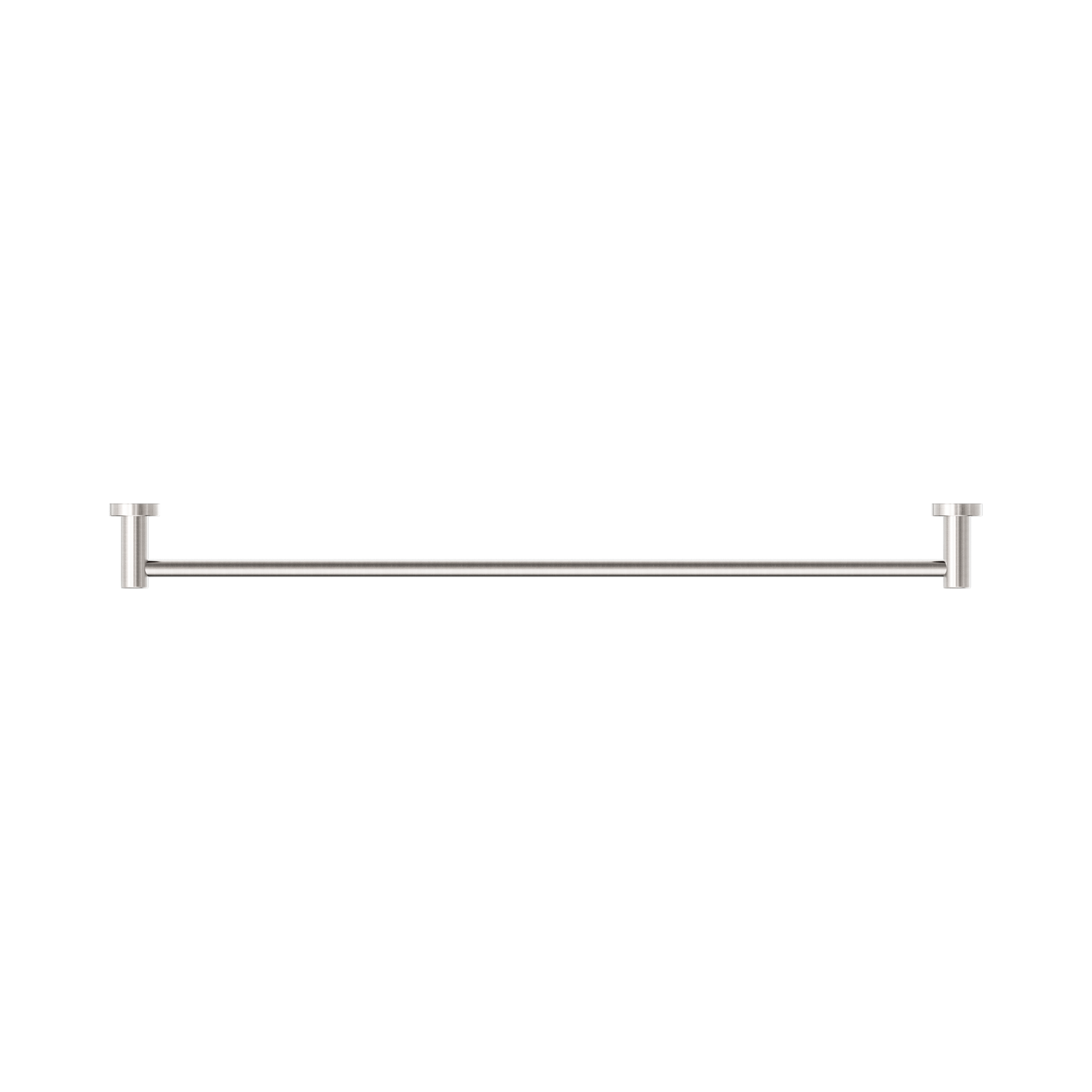 Nero Dolce II Single Towel Rail 800mm, Brushed Nickel