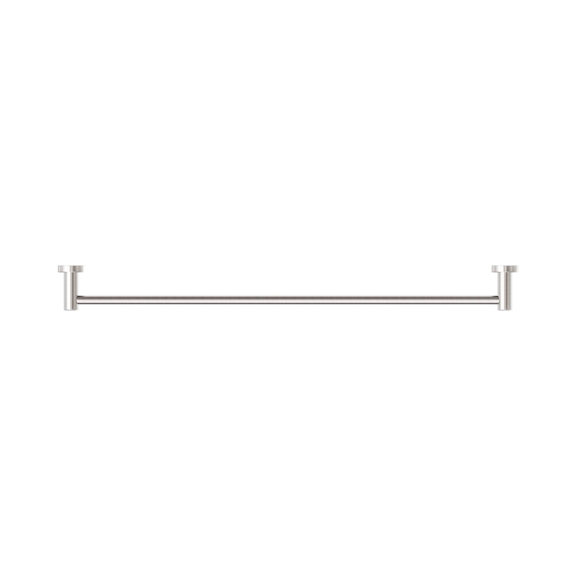 Nero Dolce II Single Towel Rail 800mm, Brushed Nickel