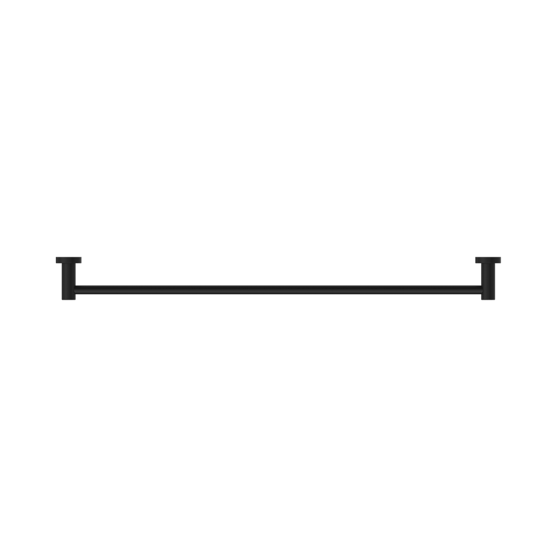 Nero Dolce II Single Towel Rail 800mm, Matte Black
