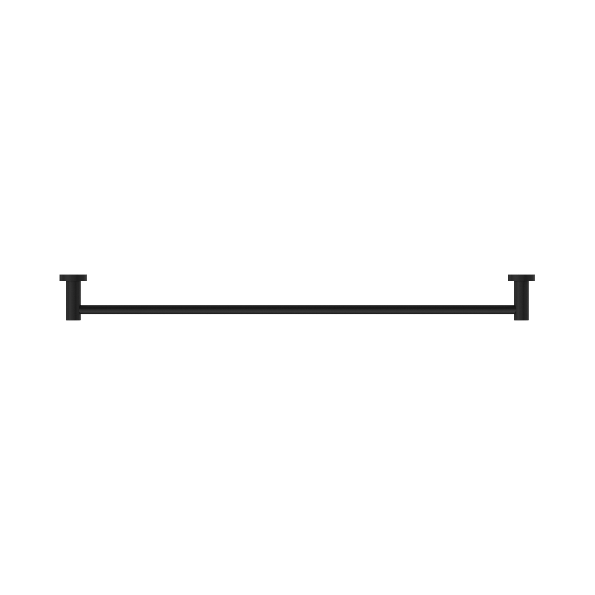 Nero Dolce II Single Towel Rail 800mm, Matte Black