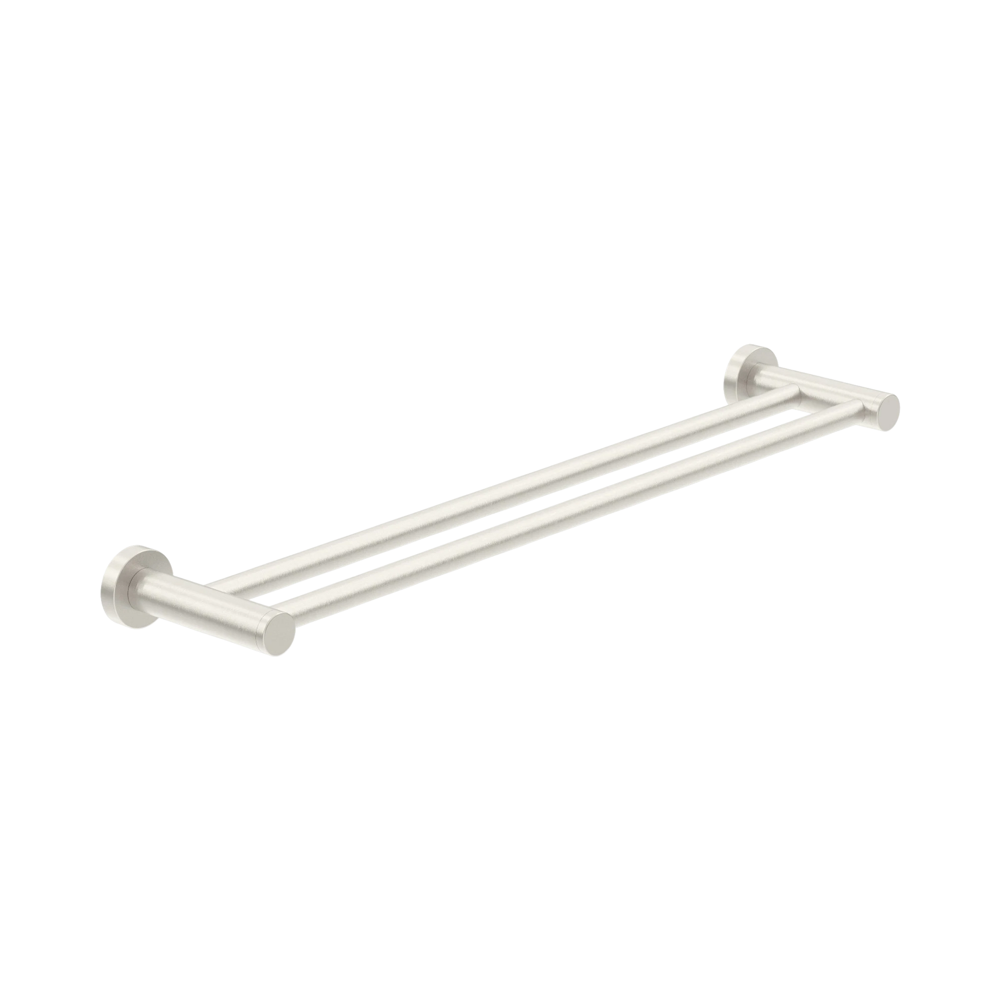 Nero Dolce II Double Towel Rail 800mm, Brushed Nickel