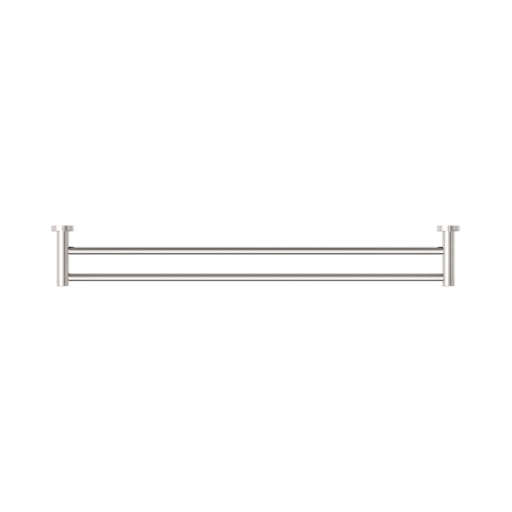 Nero Dolce II Double Towel Rail 800mm, Brushed Nickel