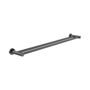Nero Dolce II Double Towel Rail 800mm, Gun Metal
