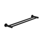 Nero Dolce II Double Towel Rail 800mm, Matte Black