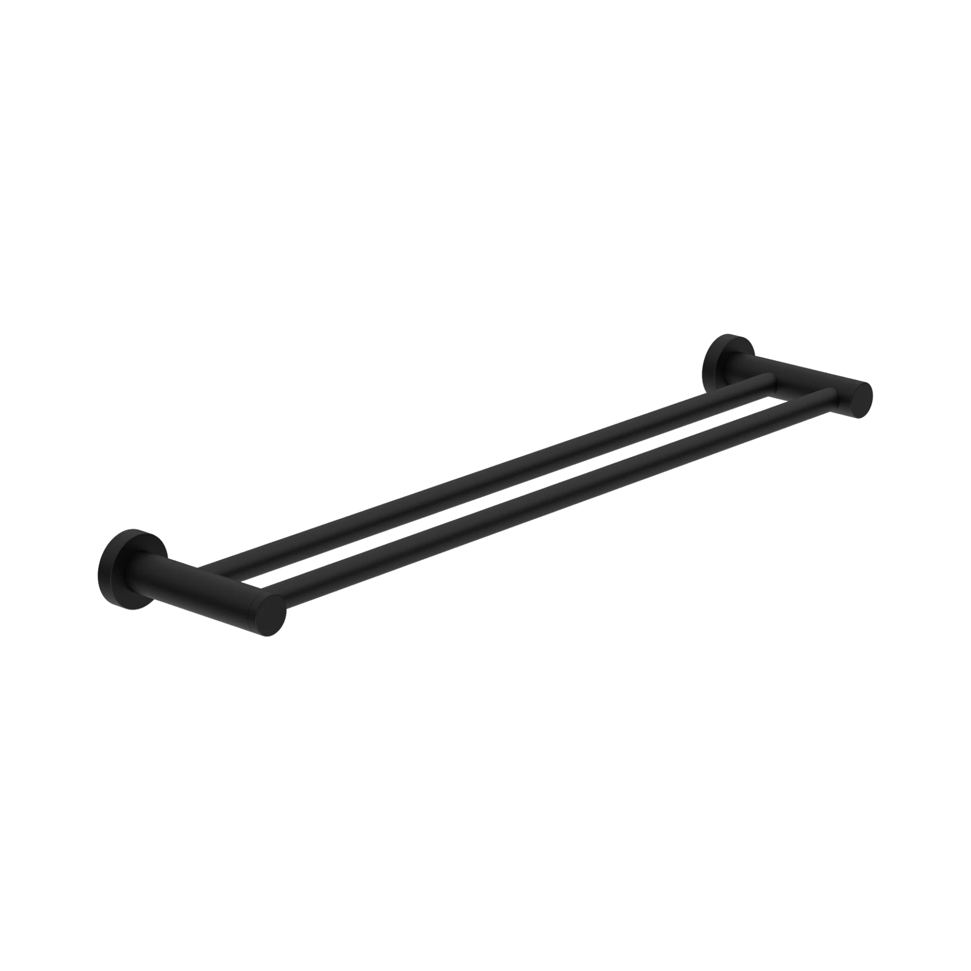 Nero Dolce II Double Towel Rail 800mm, Matte Black