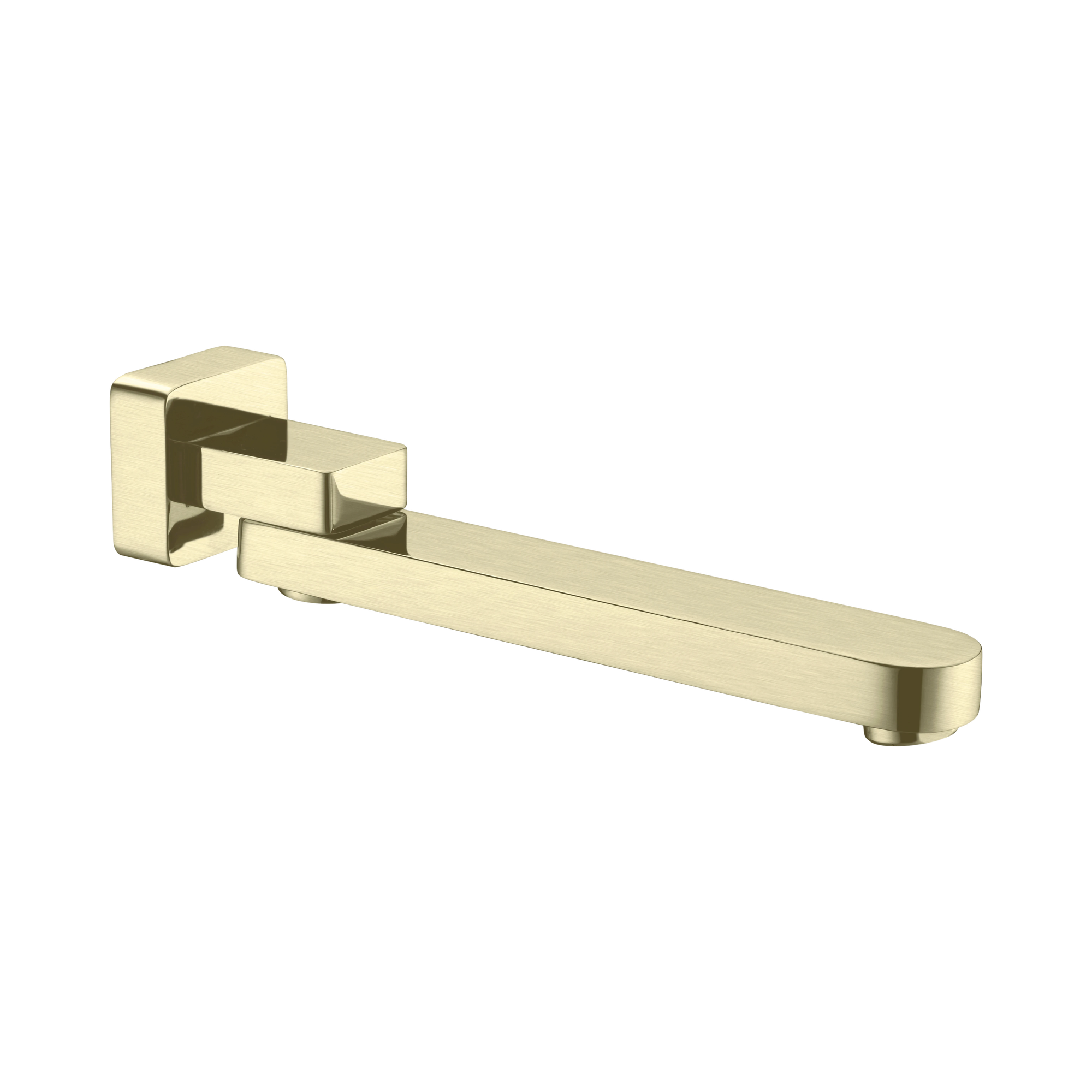 Nero Bianca Swivel Bath Spout Only, Brushed Gold