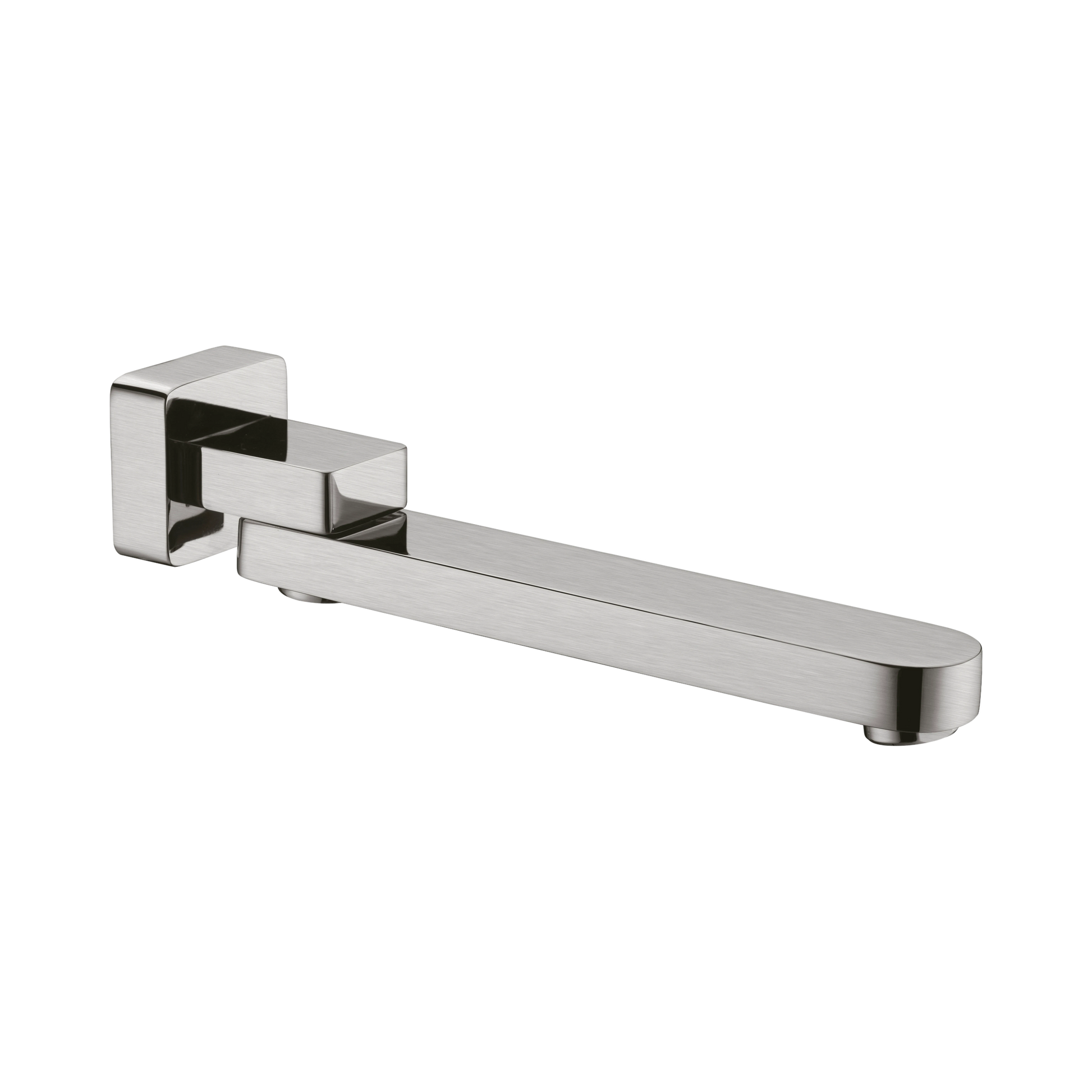 Nero Bianca Swivel Bath Spout Only, Brushed Nickel